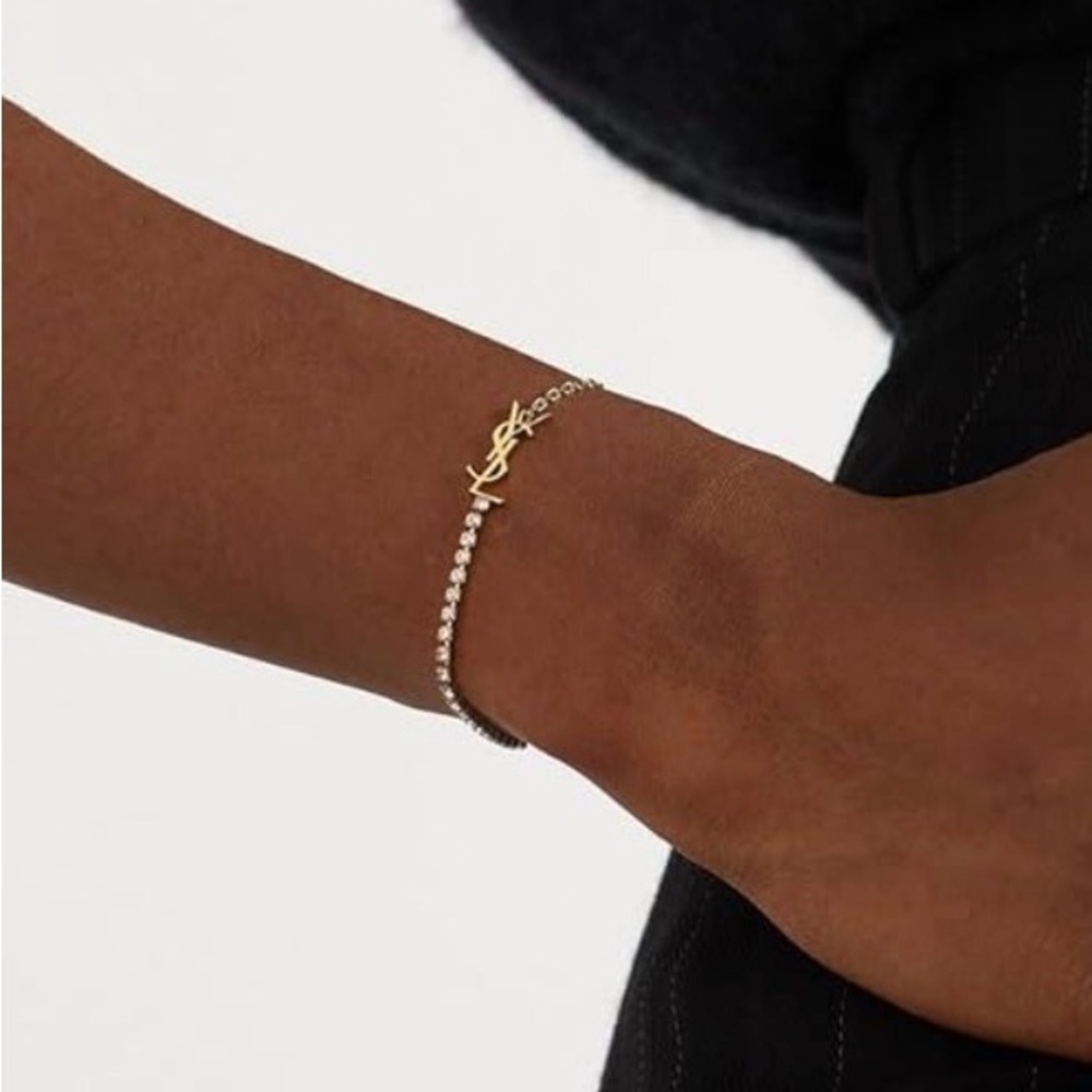 Rich B*tch Gold YSL Logo Bracelet - Picture 3 of 3